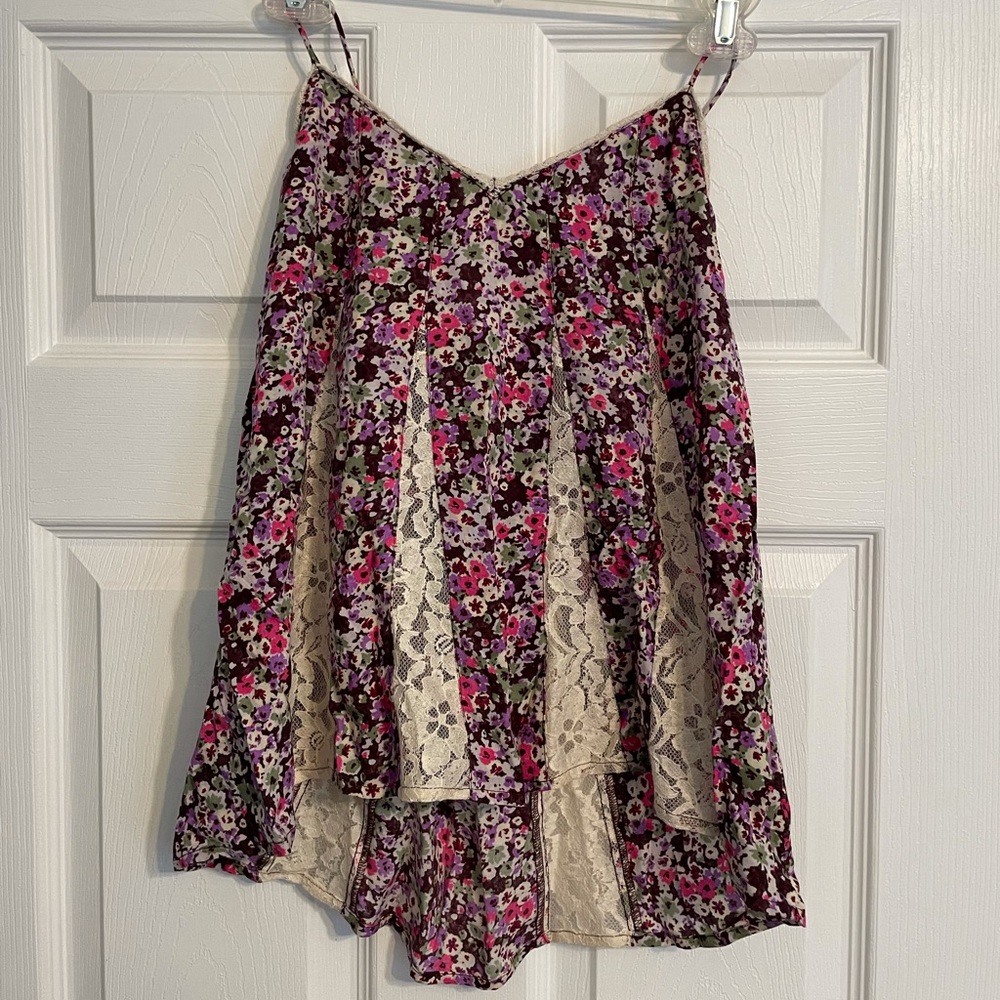 American Eagle flower print tank top